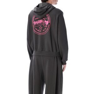 MAGLIANO Graphic Print Cotton Hoodie Men ANTRACITE Sweaters & Cardigans